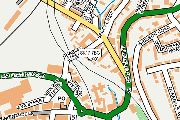 SK17 7BG map - OS OpenMap – Local (Ordnance Survey)