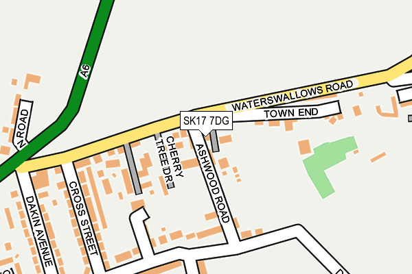 SK17 7DG map - OS OpenMap – Local (Ordnance Survey)