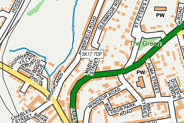 SK17 7DP map - OS OpenMap – Local (Ordnance Survey)