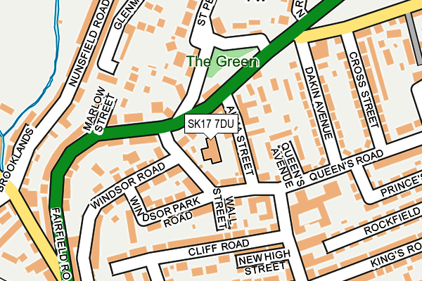 SK17 7DU map - OS OpenMap – Local (Ordnance Survey)