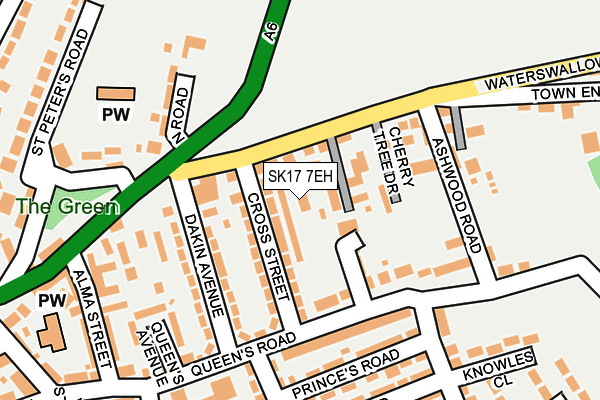 SK17 7EH map - OS OpenMap – Local (Ordnance Survey)