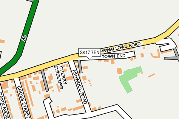 SK17 7EN map - OS OpenMap – Local (Ordnance Survey)