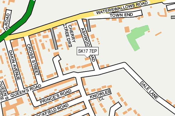 SK17 7EP map - OS OpenMap – Local (Ordnance Survey)