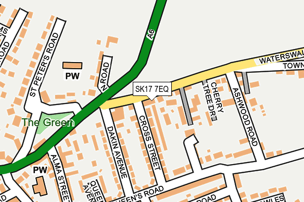 SK17 7EQ map - OS OpenMap – Local (Ordnance Survey)