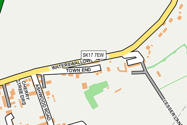 SK17 7EW map - OS OpenMap – Local (Ordnance Survey)