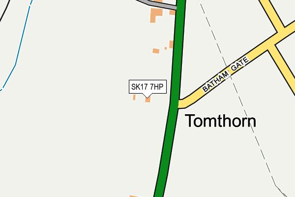 SK17 7HP map - OS OpenMap – Local (Ordnance Survey)