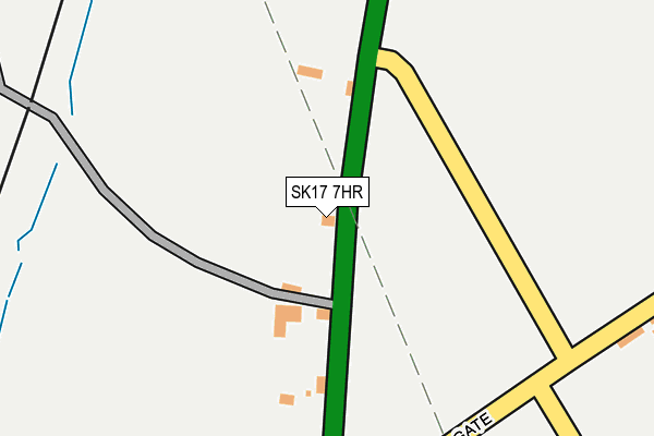 SK17 7HR map - OS OpenMap – Local (Ordnance Survey)