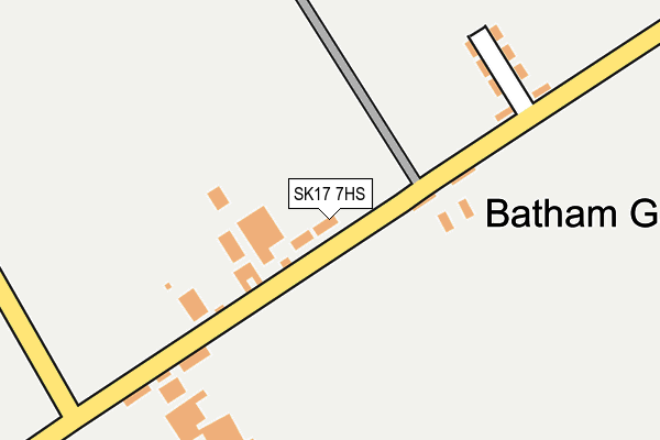 SK17 7HS map - OS OpenMap – Local (Ordnance Survey)