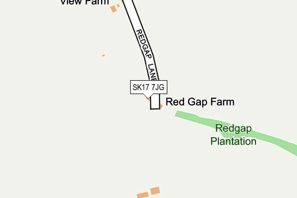 SK17 7JG map - OS OpenMap – Local (Ordnance Survey)