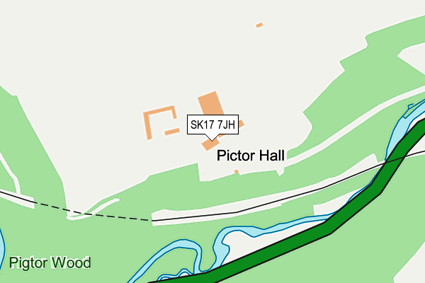 SK17 7JH map - OS OpenMap – Local (Ordnance Survey)