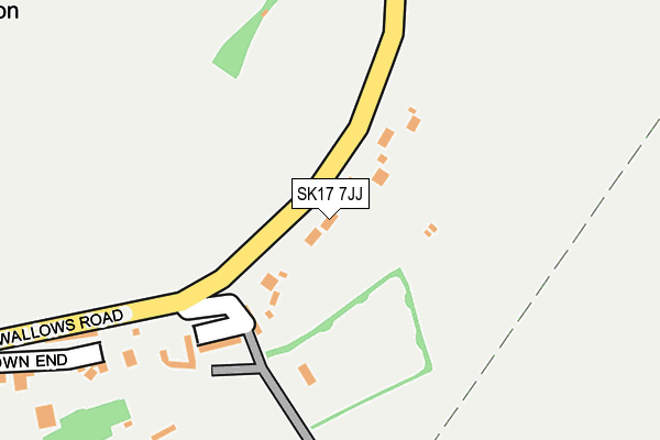 SK17 7JJ map - OS OpenMap – Local (Ordnance Survey)