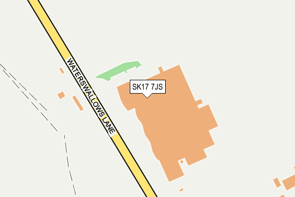 SK17 7JS map - OS OpenMap – Local (Ordnance Survey)