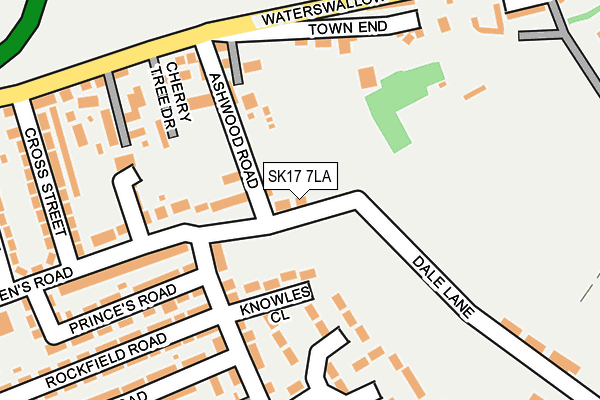 SK17 7LA map - OS OpenMap – Local (Ordnance Survey)