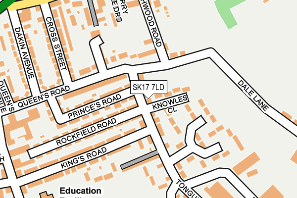 SK17 7LD map - OS OpenMap – Local (Ordnance Survey)