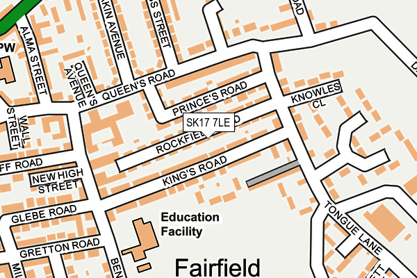 SK17 7LE map - OS OpenMap – Local (Ordnance Survey)