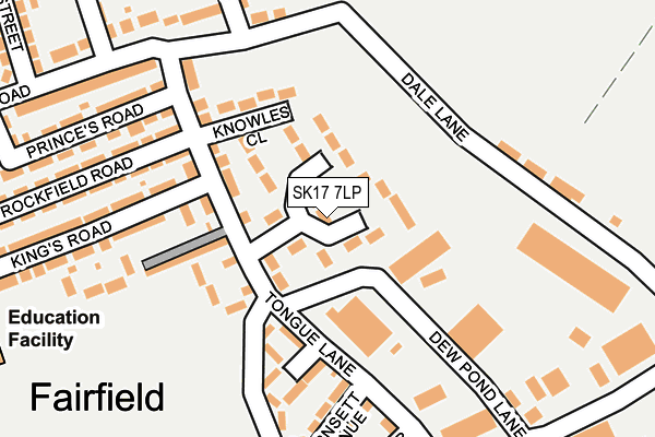 SK17 7LP map - OS OpenMap – Local (Ordnance Survey)