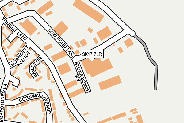 SK17 7LR map - OS OpenMap – Local (Ordnance Survey)