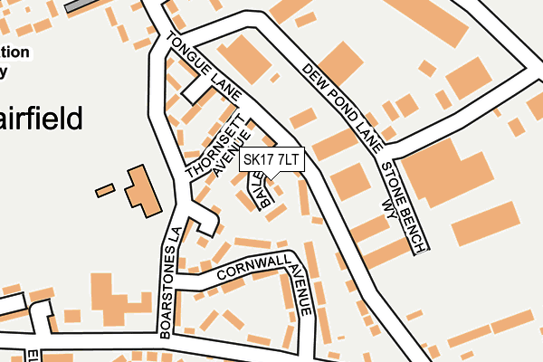 SK17 7LT map - OS OpenMap – Local (Ordnance Survey)