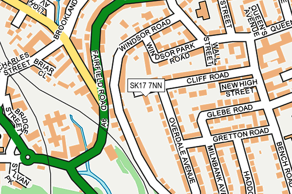 SK17 7NN map - OS OpenMap – Local (Ordnance Survey)