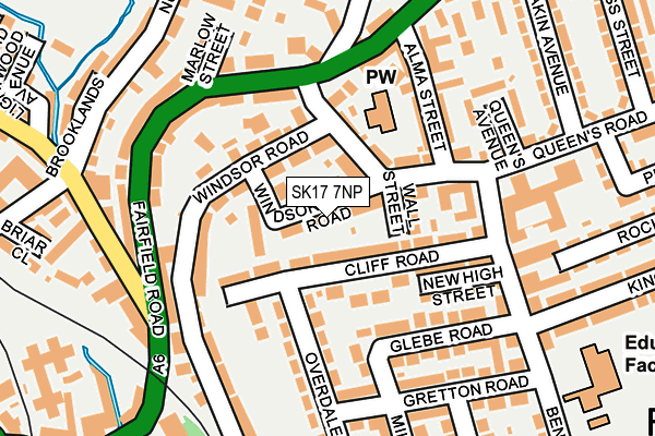 SK17 7NP map - OS OpenMap – Local (Ordnance Survey)