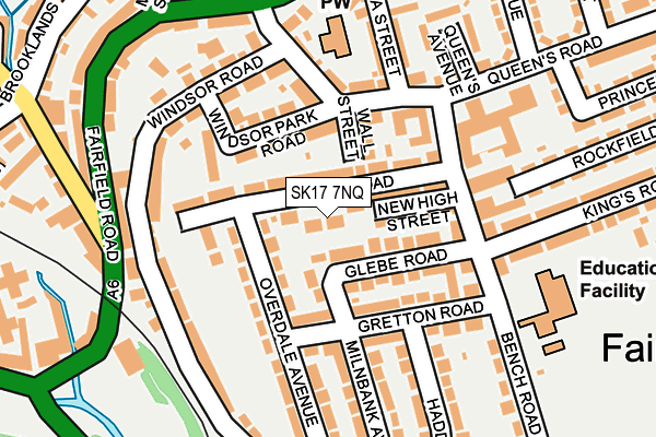 SK17 7NQ map - OS OpenMap – Local (Ordnance Survey)