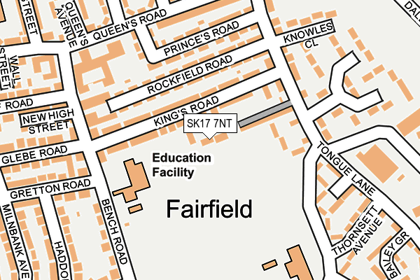 SK17 7NT map - OS OpenMap – Local (Ordnance Survey)