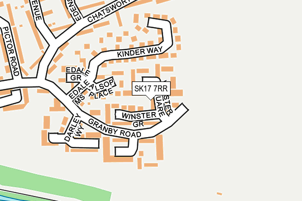SK17 7RR map - OS OpenMap – Local (Ordnance Survey)