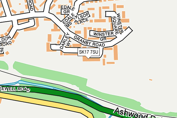 SK17 7SU map - OS OpenMap – Local (Ordnance Survey)