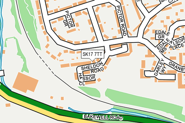 SK17 7TT map - OS OpenMap – Local (Ordnance Survey)