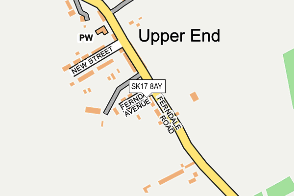 SK17 8AY map - OS OpenMap – Local (Ordnance Survey)