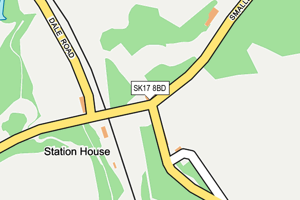 SK17 8BD map - OS OpenMap – Local (Ordnance Survey)