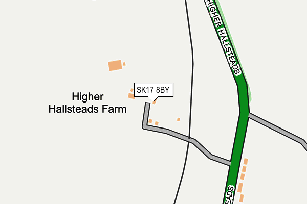 SK17 8BY map - OS OpenMap – Local (Ordnance Survey)