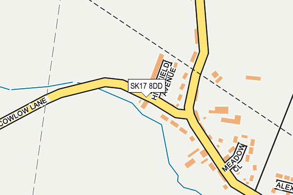 SK17 8DD map - OS OpenMap – Local (Ordnance Survey)