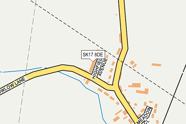 SK17 8DE map - OS OpenMap – Local (Ordnance Survey)