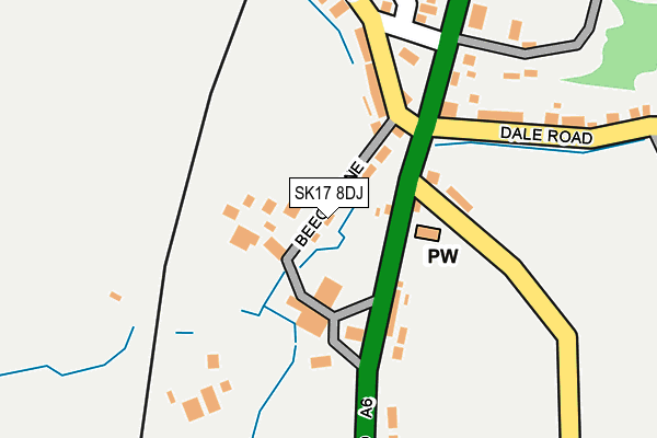 Map of EVMT LTD at local scale