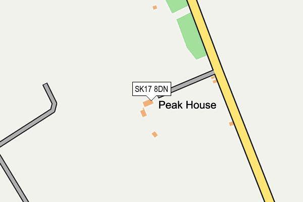 SK17 8DN map - OS OpenMap – Local (Ordnance Survey)