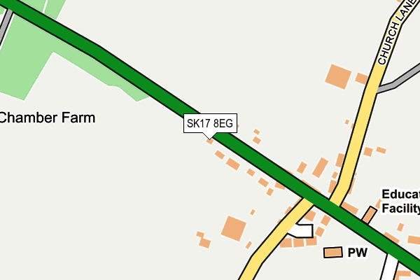 SK17 8EG map - OS OpenMap – Local (Ordnance Survey)