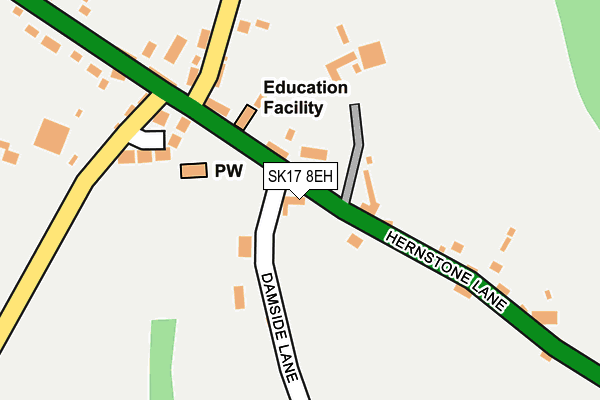 SK17 8EH map - OS OpenMap – Local (Ordnance Survey)