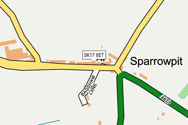 SK17 8ET map - OS OpenMap – Local (Ordnance Survey)