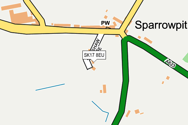 SK17 8EU map - OS OpenMap – Local (Ordnance Survey)