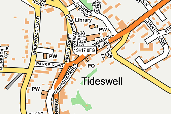 SK17 8FG map - OS OpenMap – Local (Ordnance Survey)