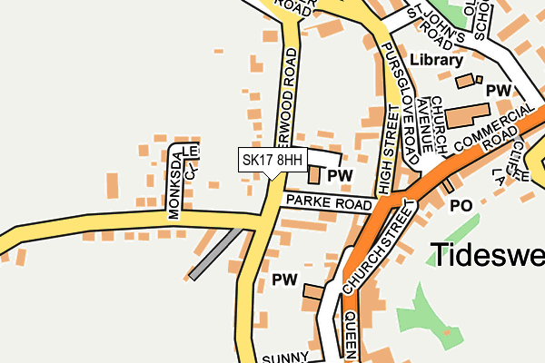 SK17 8HH map - OS OpenMap – Local (Ordnance Survey)