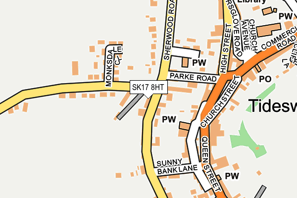 SK17 8HT map - OS OpenMap – Local (Ordnance Survey)