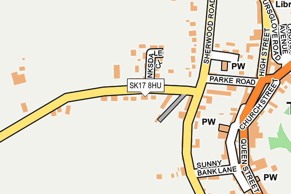SK17 8HU map - OS OpenMap – Local (Ordnance Survey)