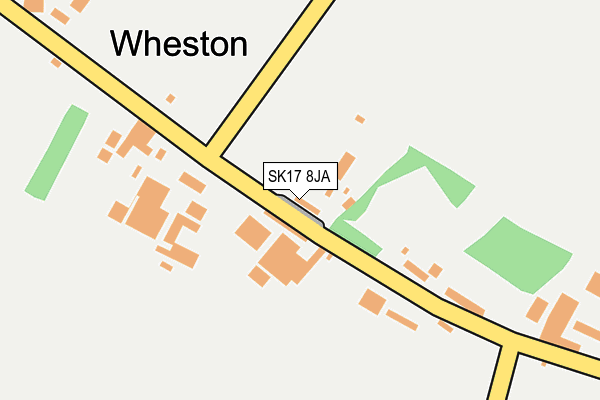 SK17 8JA map - OS OpenMap – Local (Ordnance Survey)