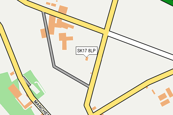 SK17 8LP map - OS OpenMap – Local (Ordnance Survey)