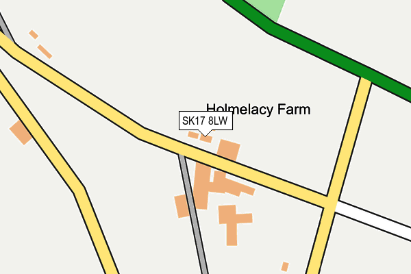 SK17 8LW map - OS OpenMap – Local (Ordnance Survey)