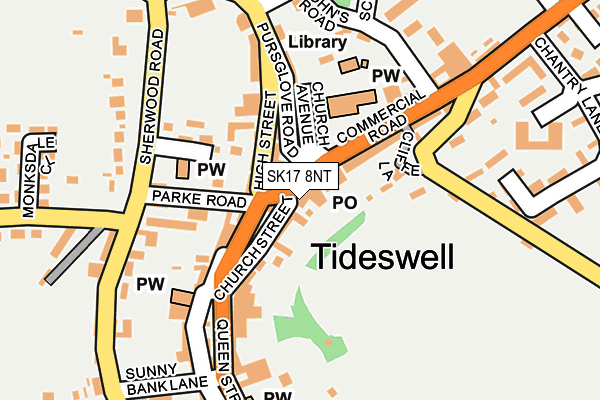 SK17 8NT map - OS OpenMap – Local (Ordnance Survey)