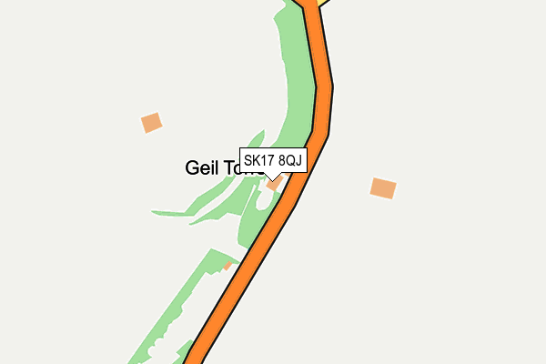 SK17 8QJ map - OS OpenMap – Local (Ordnance Survey)