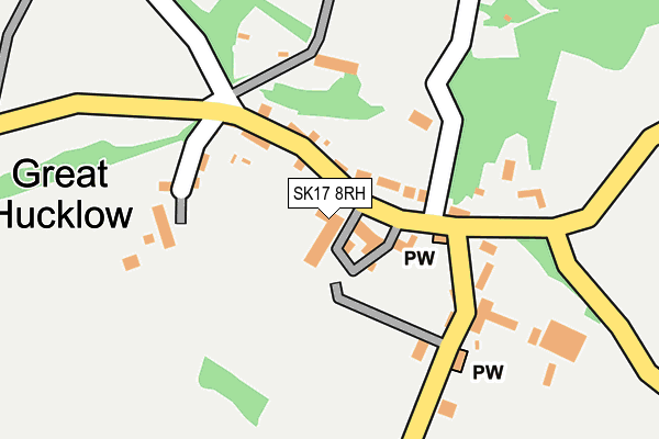 SK17 8RH map - OS OpenMap – Local (Ordnance Survey)